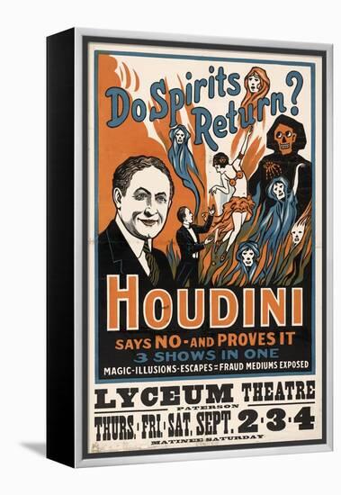 Do Spirits Return?, Houdini-null-Framed Premier Image Canvas