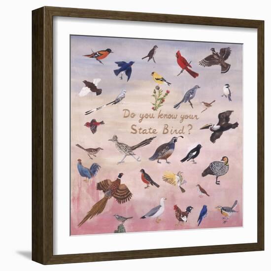 Do You Know Your State Bird?, 1996-Joe Heaps Nelson-Framed Giclee Print