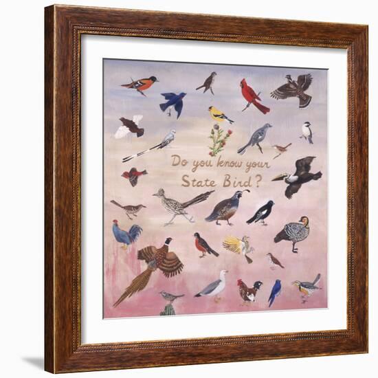 Do You Know Your State Bird?, 1996-Joe Heaps Nelson-Framed Giclee Print