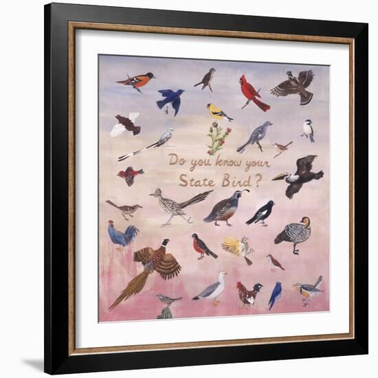 Do You Know Your State Bird?, 1996-Joe Heaps Nelson-Framed Giclee Print
