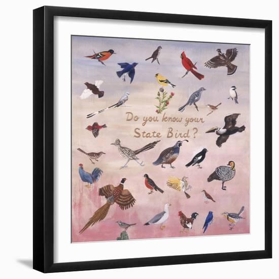 Do You Know Your State Bird?, 1996-Joe Heaps Nelson-Framed Giclee Print