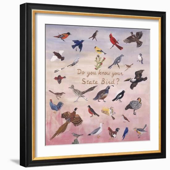 Do You Know Your State Bird?, 1996-Joe Heaps Nelson-Framed Giclee Print