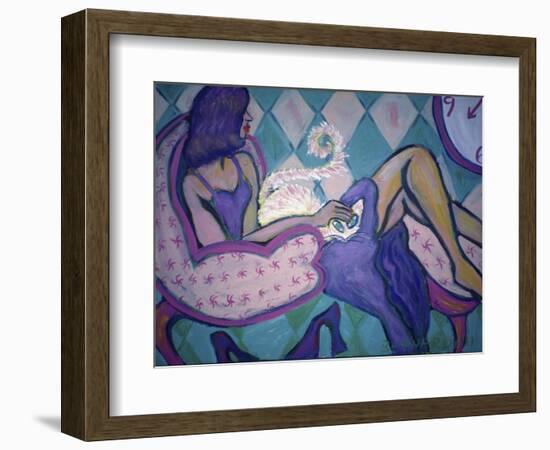 Do You Like My Cat?-Gina Bernardini-Framed Giclee Print