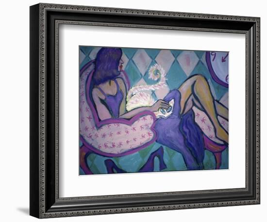 Do You Like My Cat?-Gina Bernardini-Framed Giclee Print