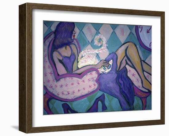 Do You Like My Cat?-Gina Bernardini-Framed Giclee Print