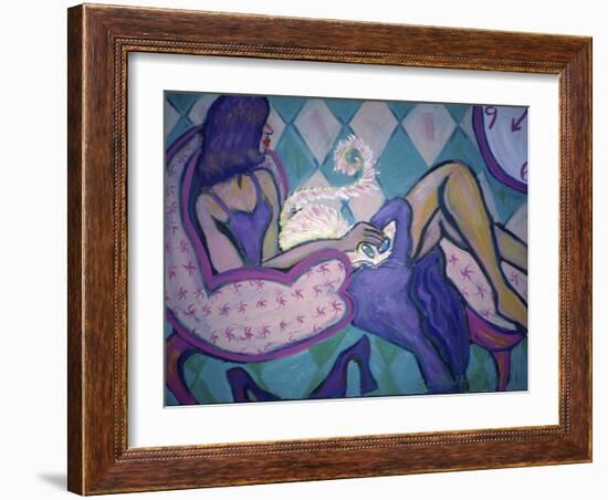 Do You Like My Cat?-Gina Bernardini-Framed Giclee Print