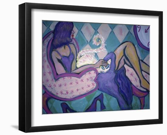 Do You Like My Cat?-Gina Bernardini-Framed Giclee Print