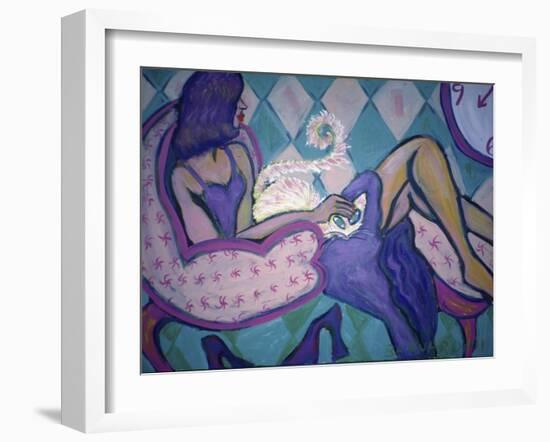 Do You Like My Cat?-Gina Bernardini-Framed Giclee Print