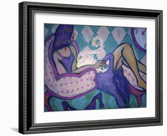 Do You Like My Cat?-Gina Bernardini-Framed Giclee Print