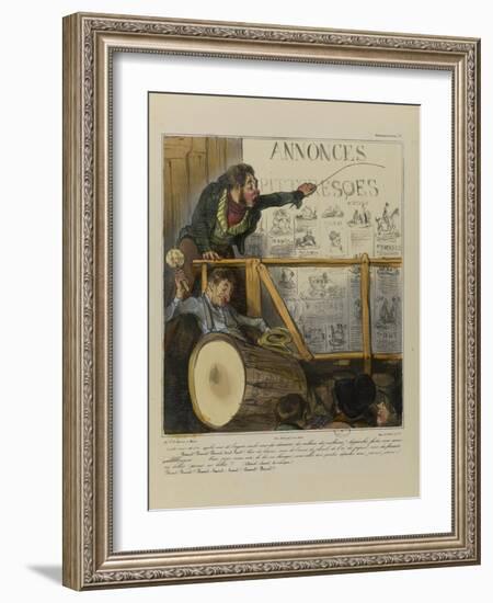 Do You Want Gold, Money, Diamonds Millions and Billions ? Come Closer and Help Yourself...-Honore Daumier-Framed Giclee Print