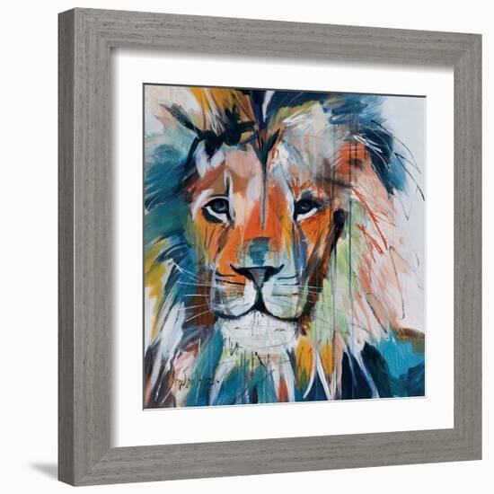 Do You Want My Lions Share-Angela Maritz-Framed Giclee Print