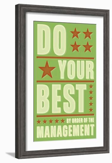 Do Your Best-John Golden-Framed Art Print