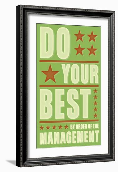 Do Your Best-John Golden-Framed Art Print