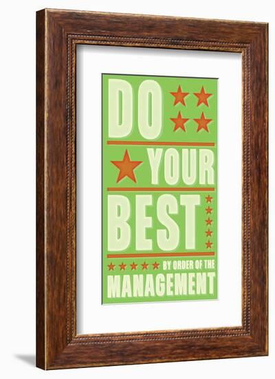 Do Your Best-John Golden-Framed Art Print