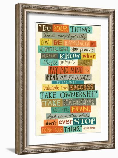 Do Your Thing-Richard Faust-Framed Premium Giclee Print