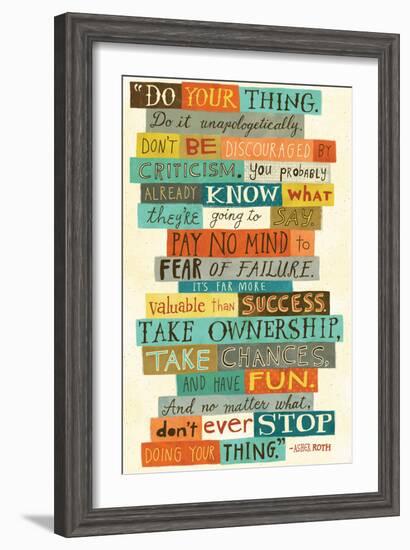 Do Your Thing-Richard Faust-Framed Premium Giclee Print
