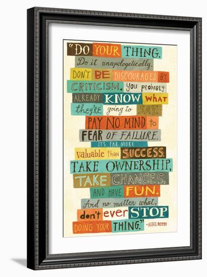 Do Your Thing-Richard Faust-Framed Premium Giclee Print