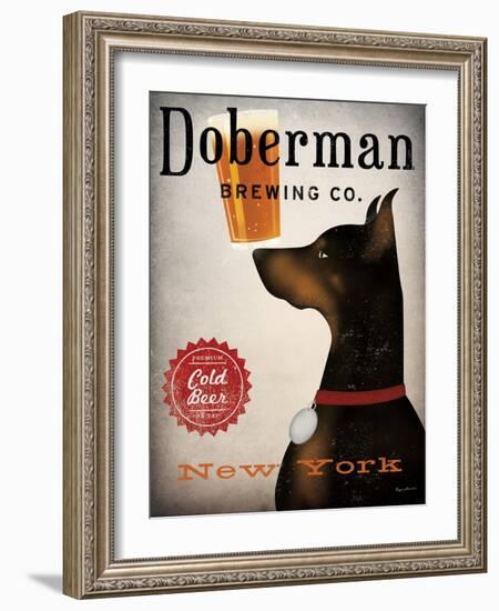 Doberman Brewing Company NY-Ryan Fowler-Framed Art Print