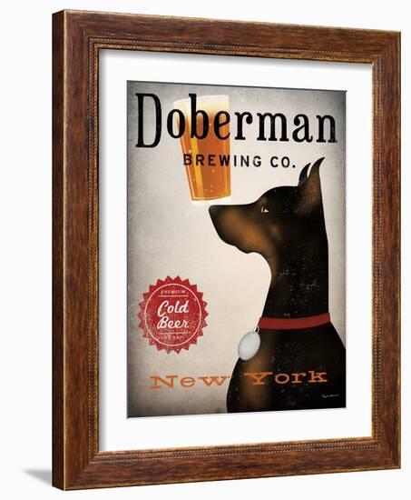 Doberman Brewing Company NY-Ryan Fowler-Framed Art Print