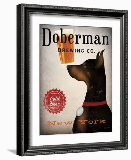 Doberman Brewing Company NY-Ryan Fowler-Framed Art Print