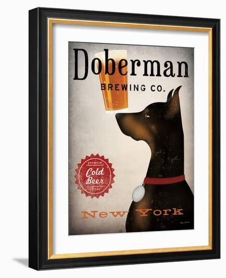 Doberman Brewing Company NY-Ryan Fowler-Framed Art Print