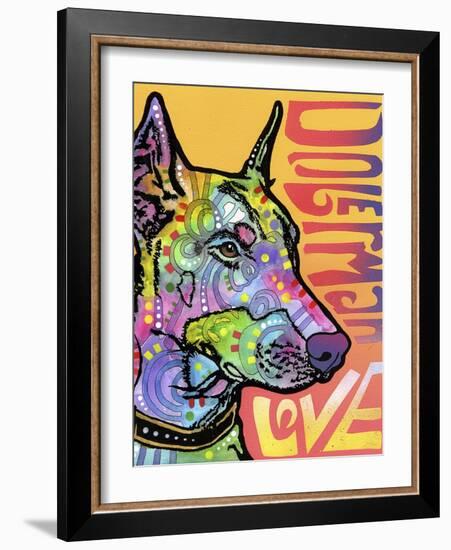 Doberman Luv-Dean Russo-Framed Giclee Print