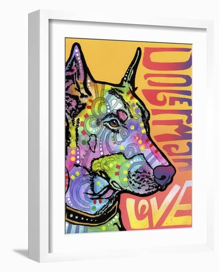 Doberman Luv-Dean Russo-Framed Giclee Print