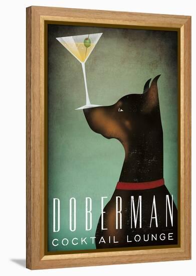 Doberman Martini-Ryan Fowler-Framed Stretched Canvas