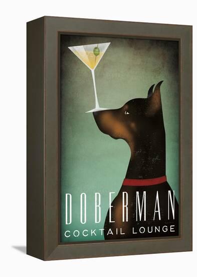 Doberman Martini-Ryan Fowler-Framed Stretched Canvas