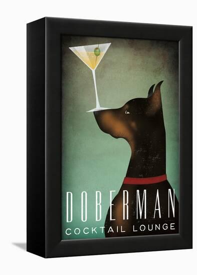 Doberman Martini-Ryan Fowler-Framed Stretched Canvas