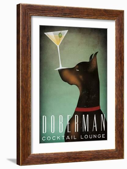 Doberman Martini-Ryan Fowler-Framed Art Print