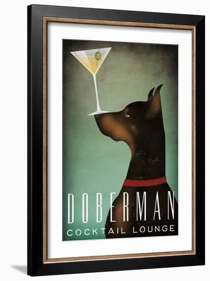 Doberman Martini-Ryan Fowler-Framed Art Print