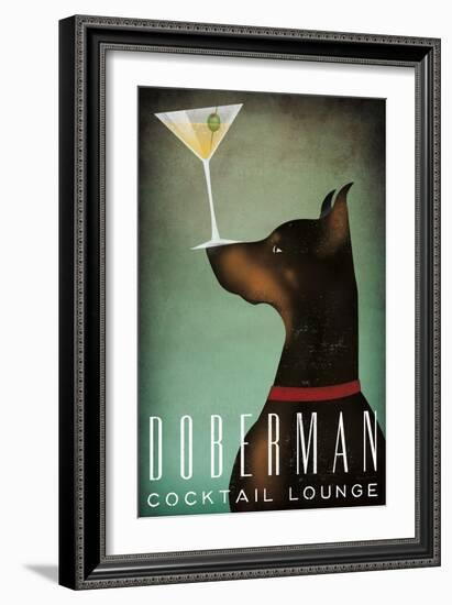 Doberman Martini-Ryan Fowler-Framed Art Print