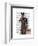 Doberman on Phone-Fab Funky-Framed Art Print