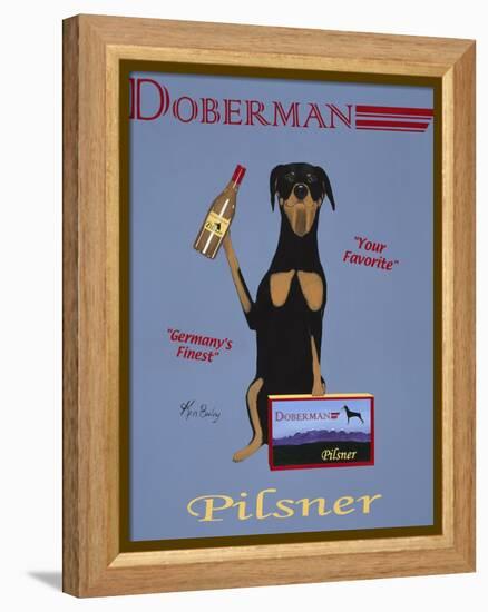 Doberman Pilsner-Ken Bailey-Framed Premier Image Canvas