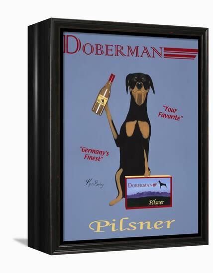 Doberman Pilsner-Ken Bailey-Framed Premier Image Canvas