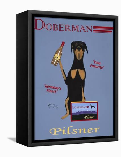 Doberman Pilsner-Ken Bailey-Framed Premier Image Canvas