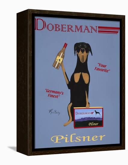 Doberman Pilsner-Ken Bailey-Framed Premier Image Canvas