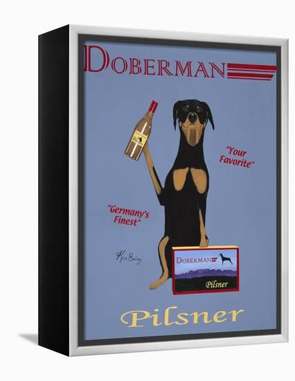 Doberman Pilsner-Ken Bailey-Framed Premier Image Canvas