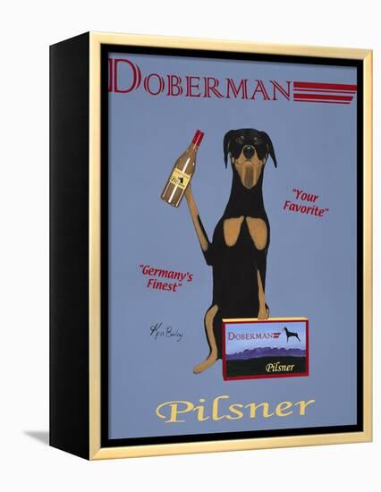 Doberman Pilsner-Ken Bailey-Framed Premier Image Canvas