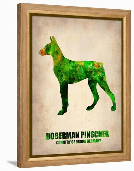 Doberman Pinscher Poster-NaxArt-Framed Stretched Canvas