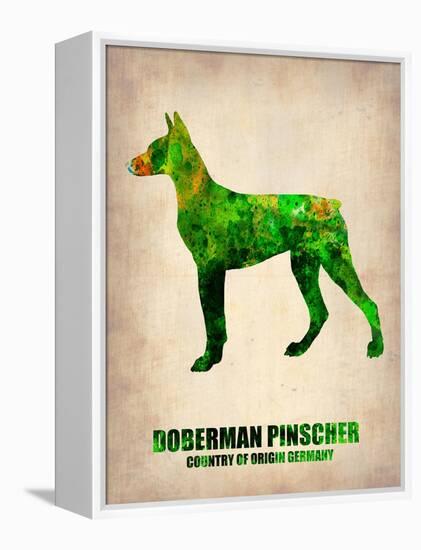 Doberman Pinscher Poster-NaxArt-Framed Stretched Canvas