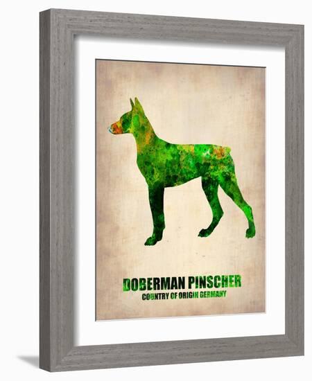 Doberman Pinscher Poster-NaxArt-Framed Art Print