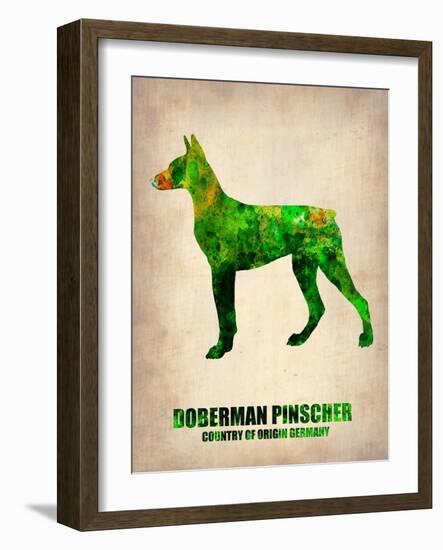 Doberman Pinscher Poster-NaxArt-Framed Art Print