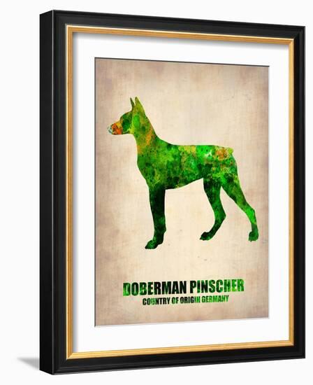 Doberman Pinscher Poster-NaxArt-Framed Art Print