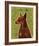 Doberman (Red)-John Golden-Framed Giclee Print