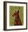 Doberman (Red)-John W^ Golden-Framed Art Print