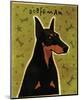 Doberman-John Golden-Mounted Giclee Print