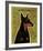 Doberman-John W^ Golden-Framed Art Print