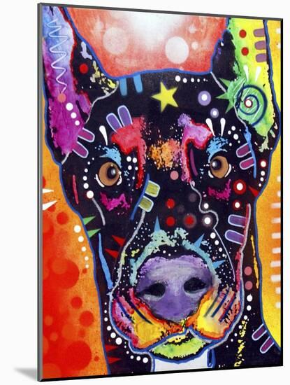 Doberman-Dean Russo-Mounted Giclee Print